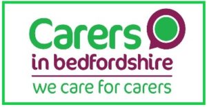 carers in bedfordshire logo with link to carers website